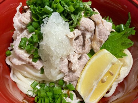 ぶっかけ冷しゃぶうどん